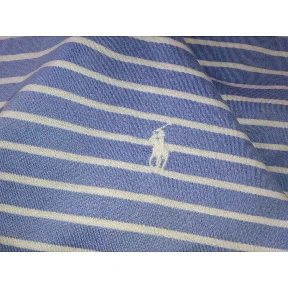 Polo by Ralph Lauren Men's  Blue & White  Striped Polo Shirt Size XL - Picture 12 of 13